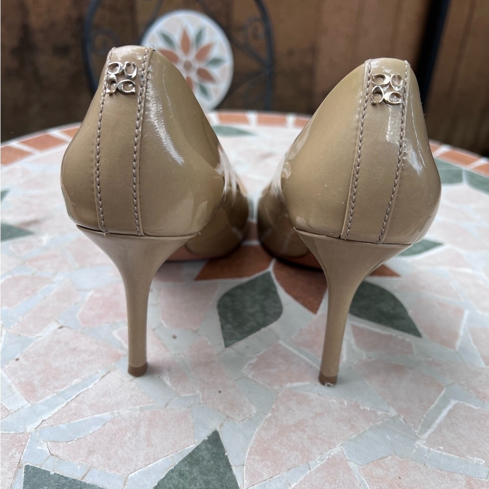 Coach Nala Nude Patent Leather Pump - Picture 10 of 12